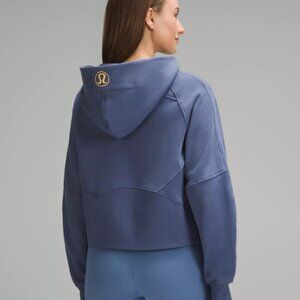 Lululemon Scuba Oversized Full-Zip Hoodie Blue w. Gold Hardware